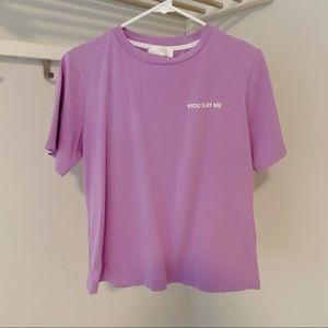 Cali Gal “you slay me” purple t-shirt